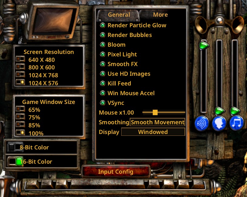 Options Menu